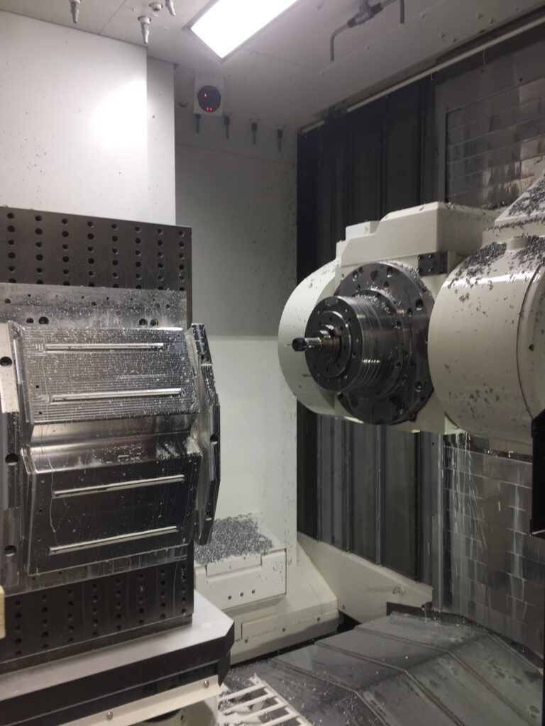A machine that is in the process of being worked on.